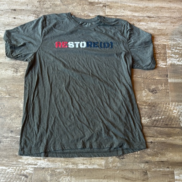 Men of Iron RESTORE(D) Gray Tshirt Men’s XL - Picture 1 of 7